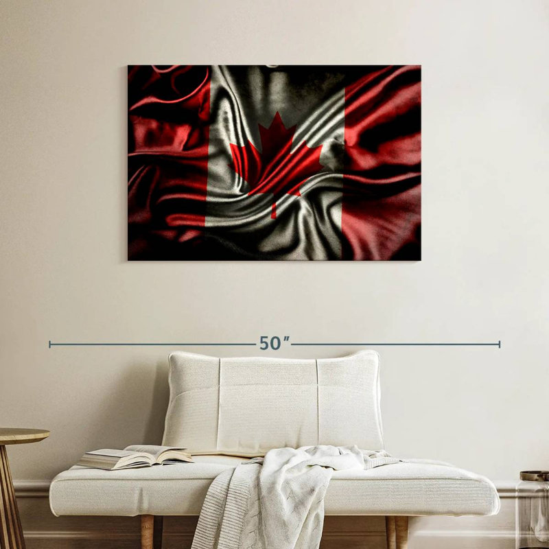 Borges Dark Canada Flag, 26" H x 39" W