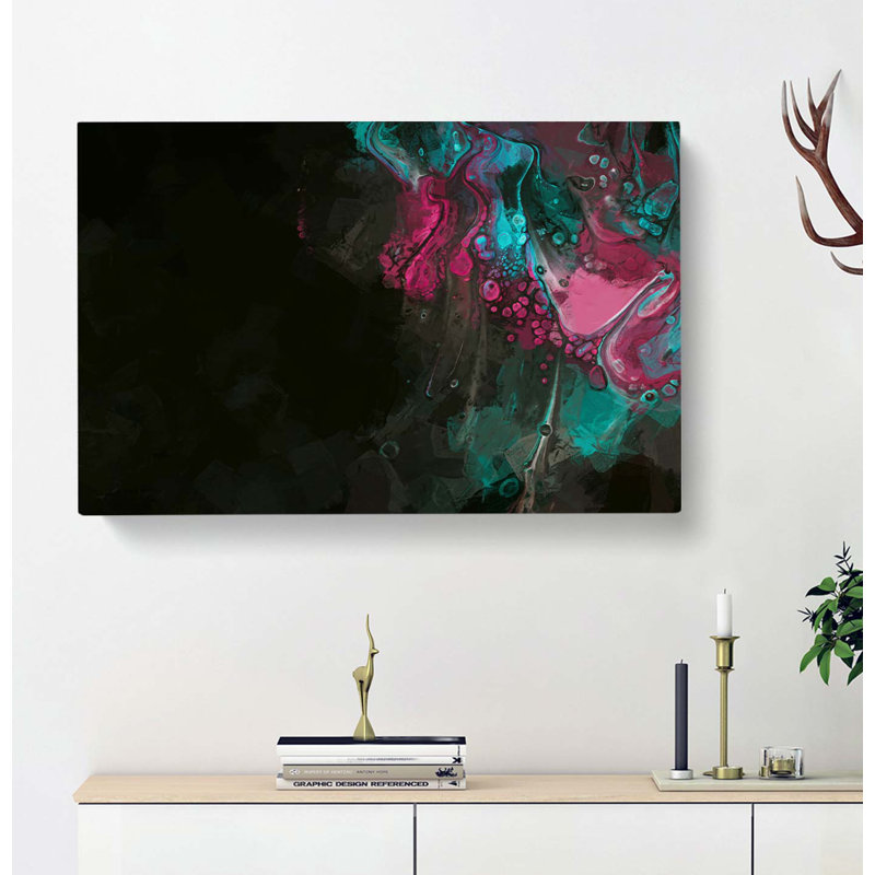 Fighting The Night In Abstract - Wrapped Canvas Print, 50cm H x 76cm W x 3cm D
