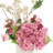 Hydrangea and Ranunculus Arranged in Ceramic Pot