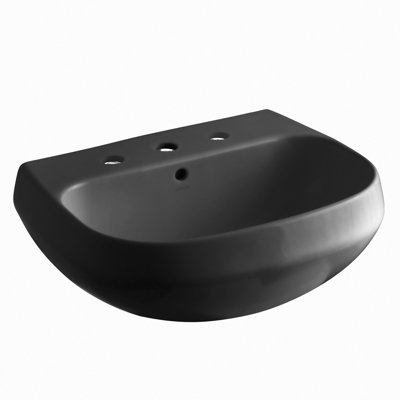 Lavabo de salle de bain en porcelaine vitrifiée de 9 po de hauteur avec trop-plein Wellworth
