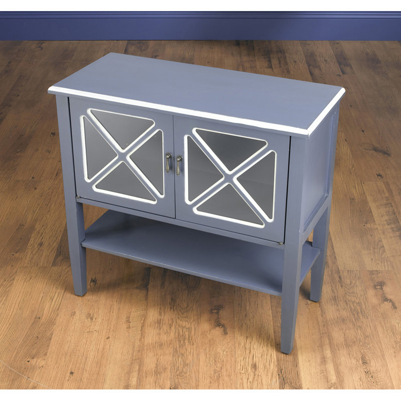 Raley Accent Cabinet, Blue/White