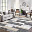 Modern Geometric Patchwork Washable Area Rug with Non-Slip Backing-133410604-133410606