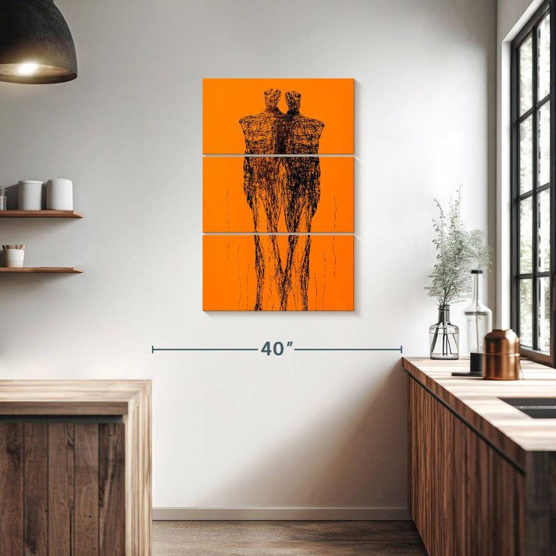 Figurine graphique contemporaine Leisha, H 38 po x l 24 po