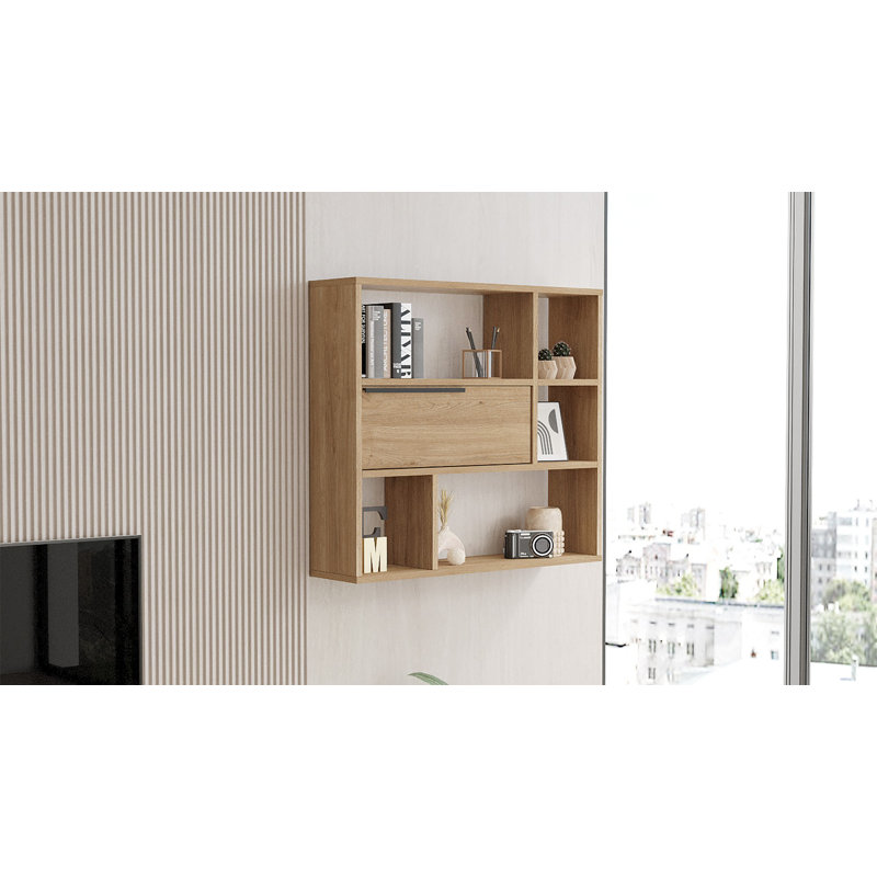 Locelso Floating Shelf, Brown