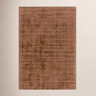 Fennel Hand Loomed Viscose Orange Rug