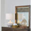 Miroir, aucun assemblage requis, finition noyer sablé