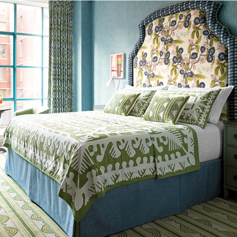 Knight Wood Cutwork Sham, King, Olive
