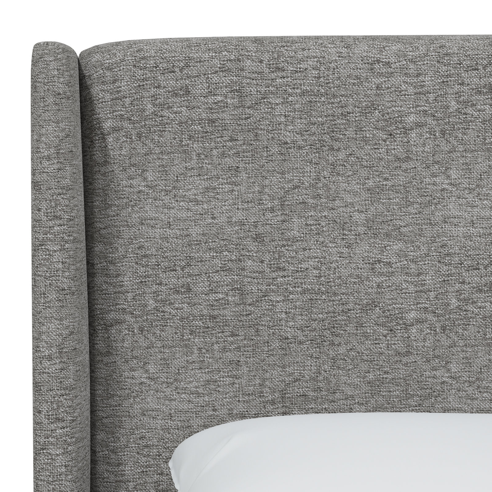 Bellfield Wingback Bed, King, Gray
