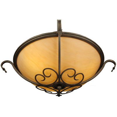Hillier 3 - Light Semi Flush Mount