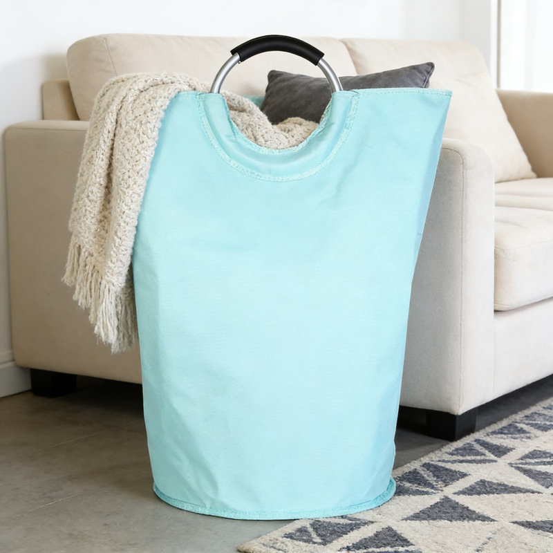 Mint Green,4Pcs,Foldable Laundry Hamper With Handles, Water-Resistant Oxford Fabric Collapsible Storage Basket For Clothes And Garments,Waterproof, Moisture-Proof, Stain-Resistant And Easy To Clean