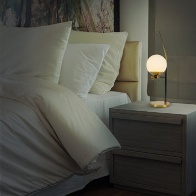 Chianti 22" Height Integrated LED ETL Certified Table Lamp with Touch Base Dimming Antique Brass