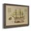 Toile encadrée de qualité supérieure Antique Ship Plan VII - prête à être accrochée-749223546-749223543