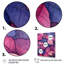 «Pink Blue Leafs Harmony II», reproduction sur toile-2141302208-2141302231