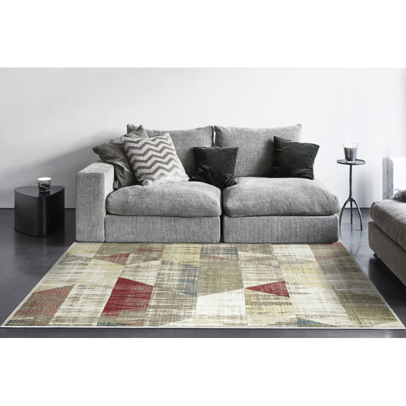 Ahilyn Geometric Indoor Rug, Runner 2'2" x 7'5"