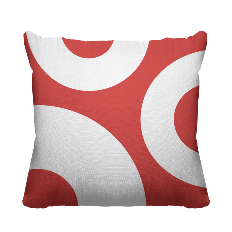 Coussin décoratif intérieur / extérieur Ramsey, Corail, L 15 po x H 15 po