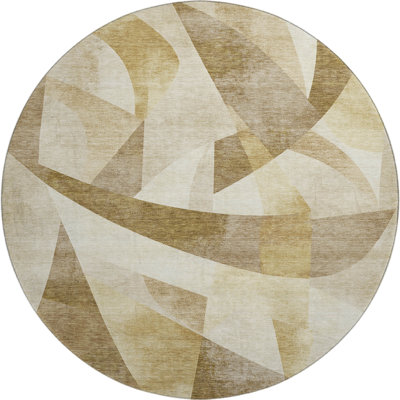 Premium Machine Washable Bitteridge AMF1836 Swirls Rug