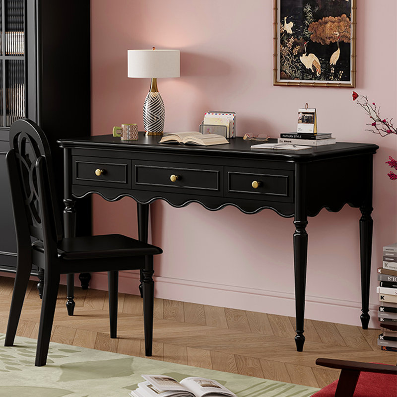 Ensemble de bureau et de chaise de style minimaliste français