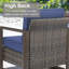 Chaise de patio avec coussins Kelyse-396097678