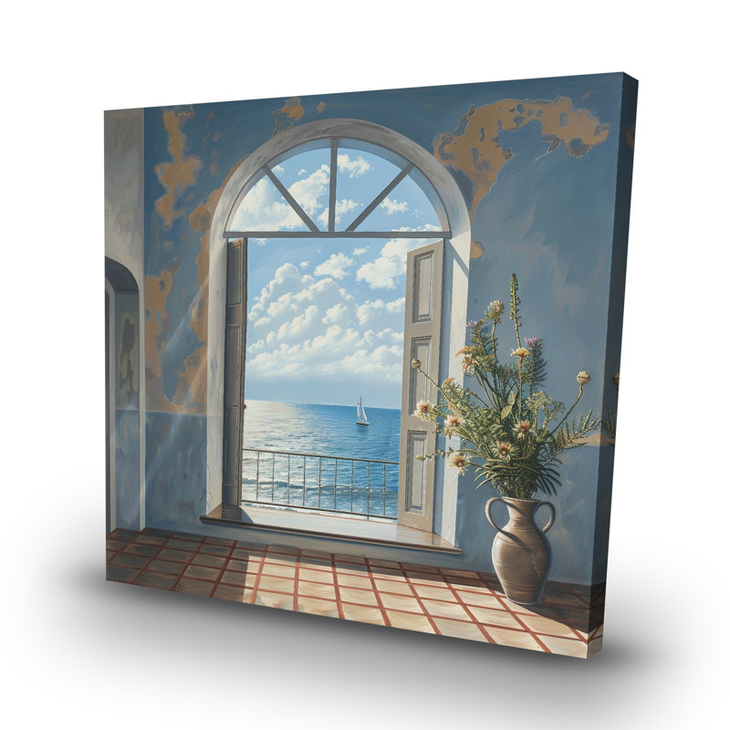 The door - 32"x32" art on canvas
