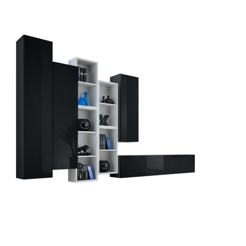 Hinesburg Unfinished Floating Entertainment Centre for TVs up to 60", Black/White