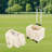 2-Layer Rolling Pet Carrier With Mesh Windows