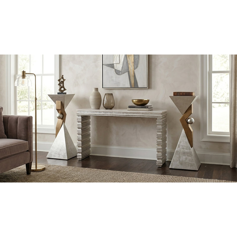 Rectangular Pedestal Plant Stand, 48" H x 17" L x 14" D
