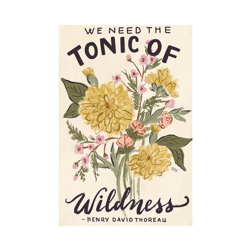 Tonic Of Wildness - Painting on Canvas, 101.6cm H x 66.04cm W x 3.81cm D, Wrapped Canvas