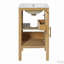 Armoire de salle de bain 18 po avec rangement, solution pour petit espace avec lavabo en céramique, tablette réglable, charnières à fermeture en douceur