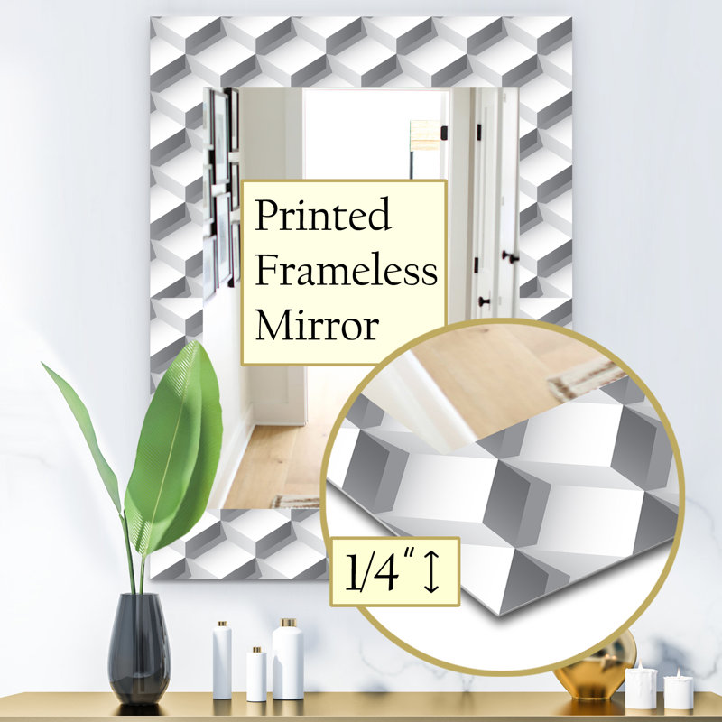Scandinavian Mirror, 24" H x 32" W