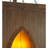 Herrald 2 - Light Chocolate/Gold Square/Rectangle Pendant