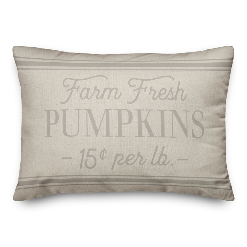  Housse et insert de coussin rectangulaire Farm Fresh Pumpkins