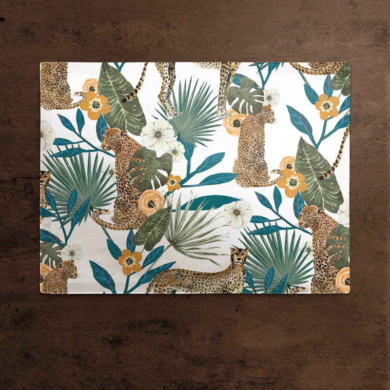 Napperon Tropical, Blanc