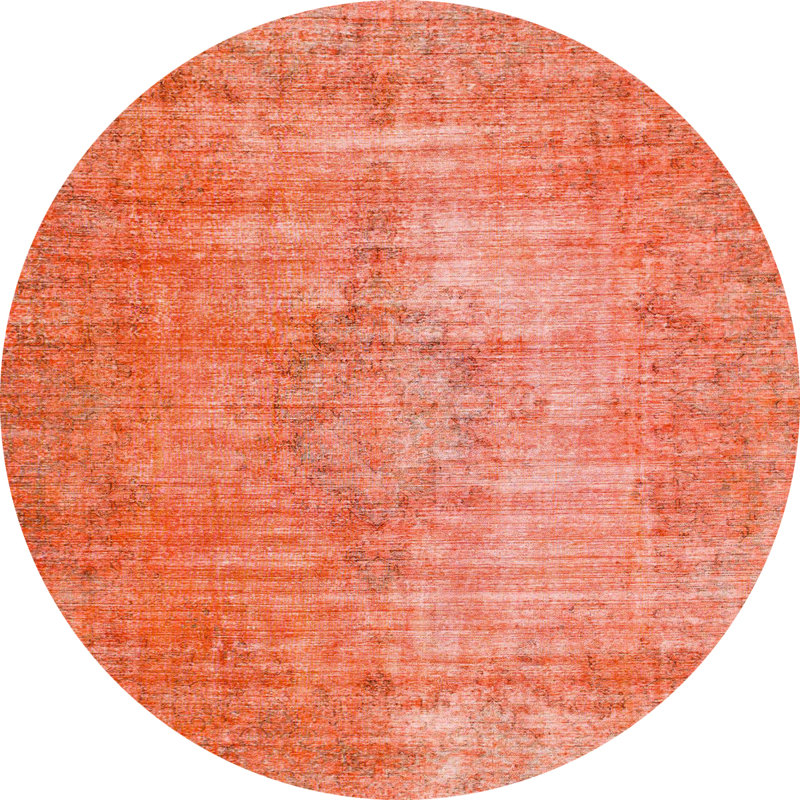 Abstract Indoor Rug, Round 7'