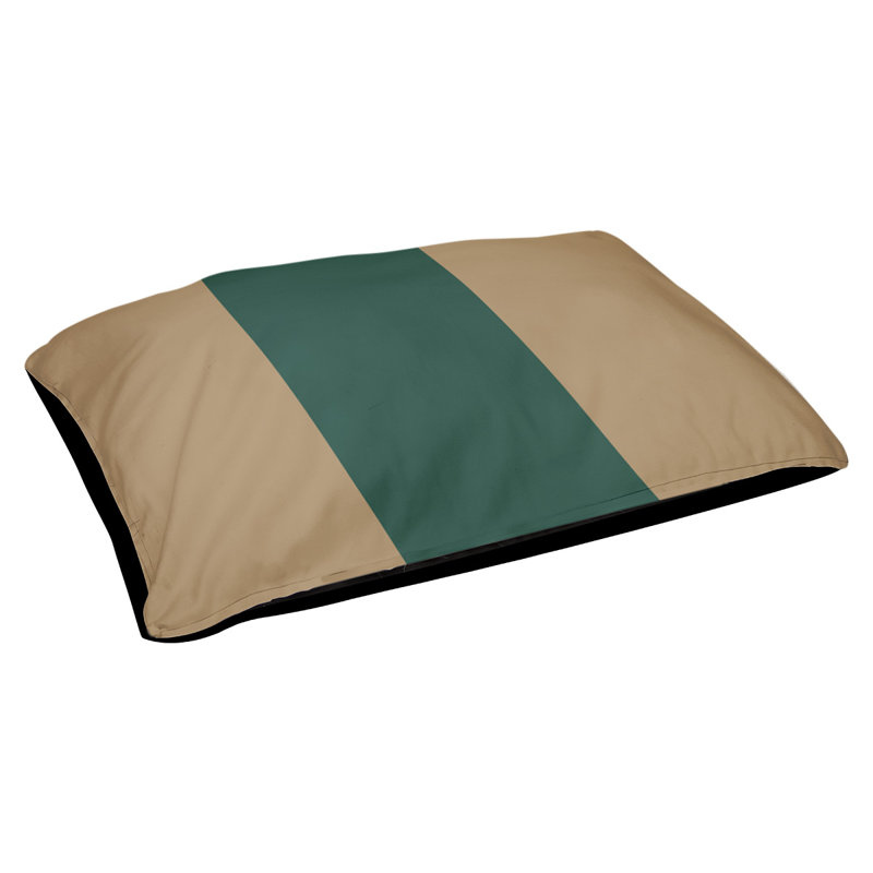 Coussin d'extérieur pour chien Florida Tribe, Très grand (l 50 po x P 40 po x H 7 po), Gold/Green/Gold