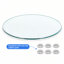 Plateau de table rond de rechange en verre épais de 0,36 po Ivy Bronx-918924266