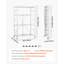 Tablette de rangement pliante avec roulettes