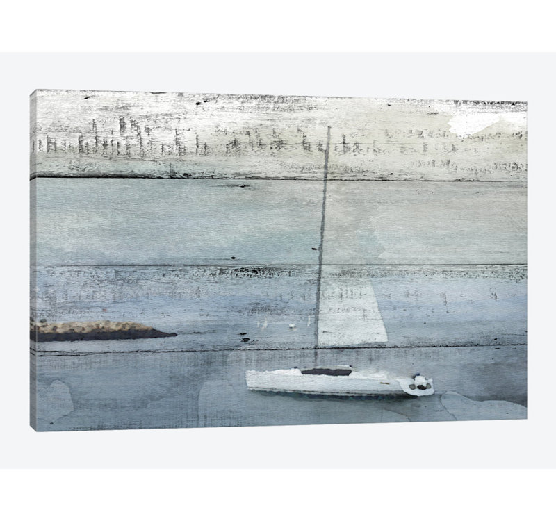 «La Barque Neptune», impression sur toile, H 8 po x l 12 po x P 0,75 po, Toile tendue, Pas de tapis
