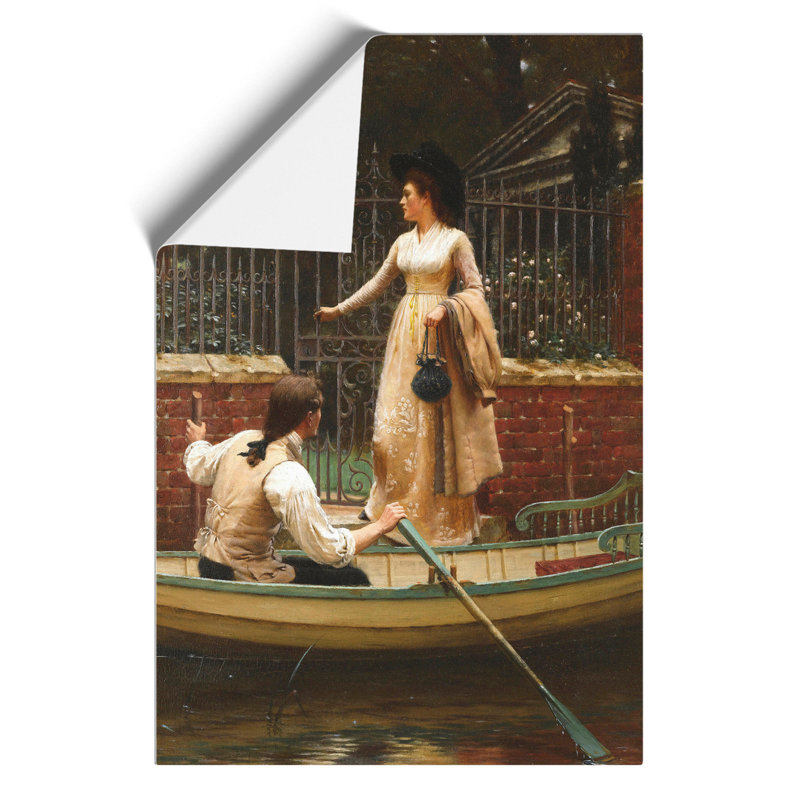 The Elopement by Edmund Leighton - No Frame Painting, 42cm H x 30cm W x 0.1cm D