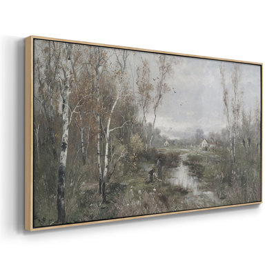 Série paysage - DCL XXVI - Toile tendue avec châssis encadré - Prêt à être accroché