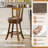 Set of Bar Stools Swivel Bar Chairs with Backrest & Footrest-1694510036-1694510033