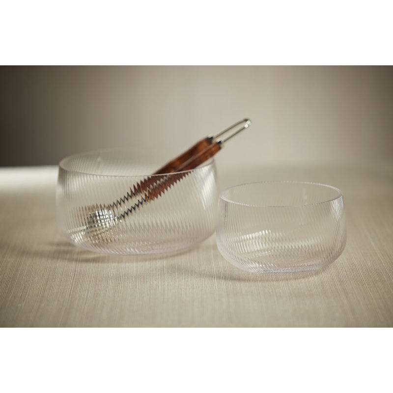 Bol en verre ondulé Chadwell, H 4,25 po x l 8,5 po