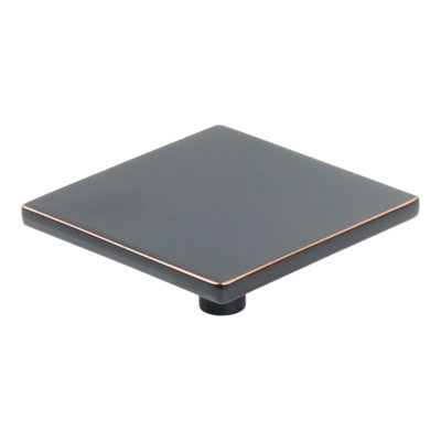 Poignée d'armoire carrée 2,5 po Emtek Clifton, bronze huilé
