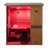 Samsora Outdoor Traditional Steam Sauna for 4-Person, 3800W/240V, Mid-Infrared Lamp, 95℉-230℉, Mahogany Wood, Built-In Bluetooth Speaker, Includes Sauna Heater and Sauna Stone, Negative Ion Board-124927743-124927740