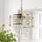 Jolie 5 - Light Dimmable Lantern Drum Chandelier with Crystal Accents-1994551935