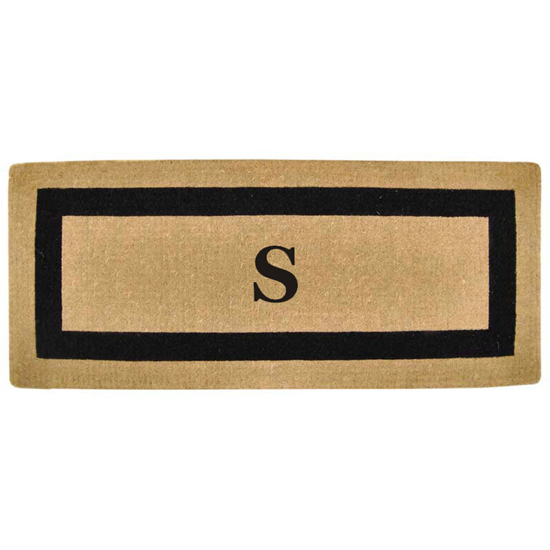 Non-Slip Outdoor Doormat, Yes, Black