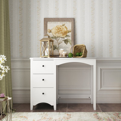 Ahva Solid Wood Base Writing Desk
