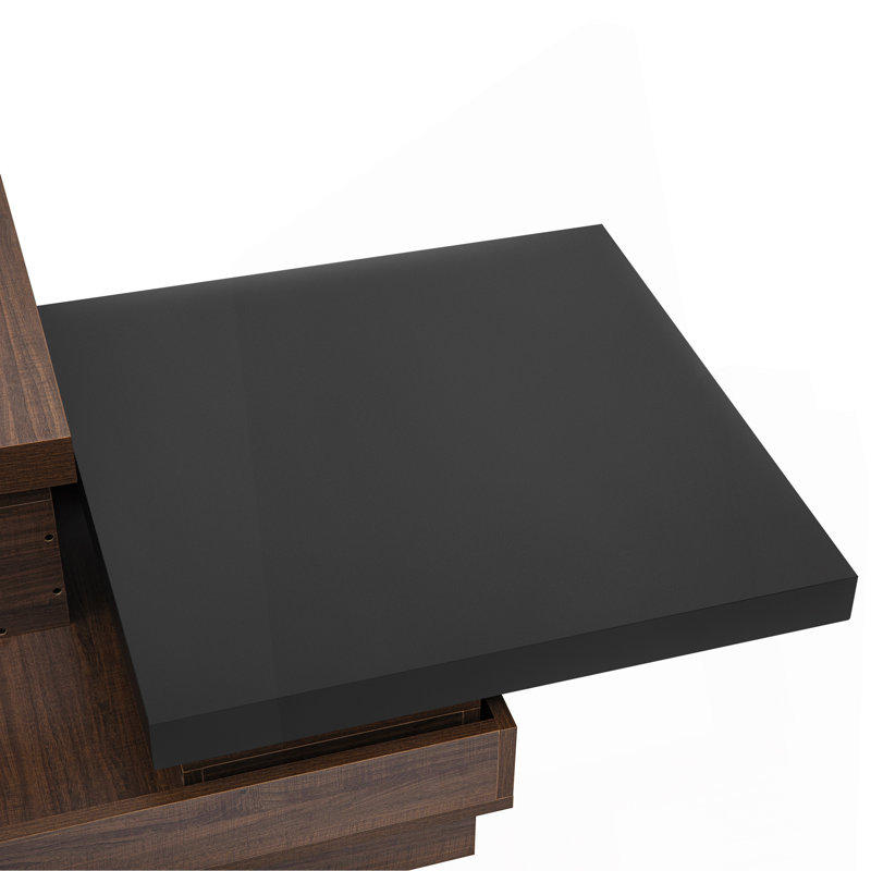 Table basse rotative, Noir