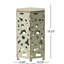 Table d'appoint en fer antique, sans assemblage, ornement complexe, h 22,56 po, 9,85 lb, 2 tables en fer, 2-923519334
