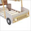 Lit voiture en bois avec coussin-585235477