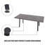 55,25 à 70,87 po Table de salle à manger extensible en MDF pour 4 à 6 personnes